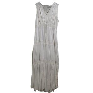 Motherhood Maternity Flowy Tiered Maxi Dress I Size: M